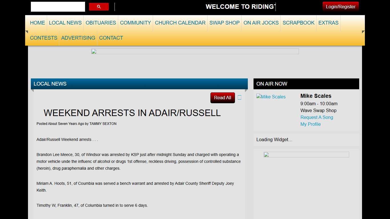 WEEKEND ARRESTS IN ADAIR/RUSSELL